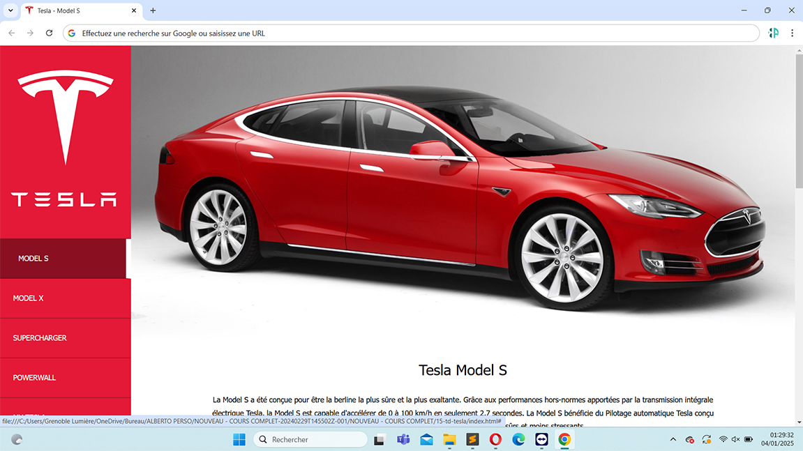 Site TESLA